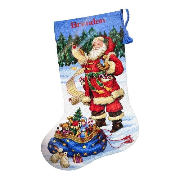 Dimensions Cross Stitch Santa Stocking - Picture 4 of 5